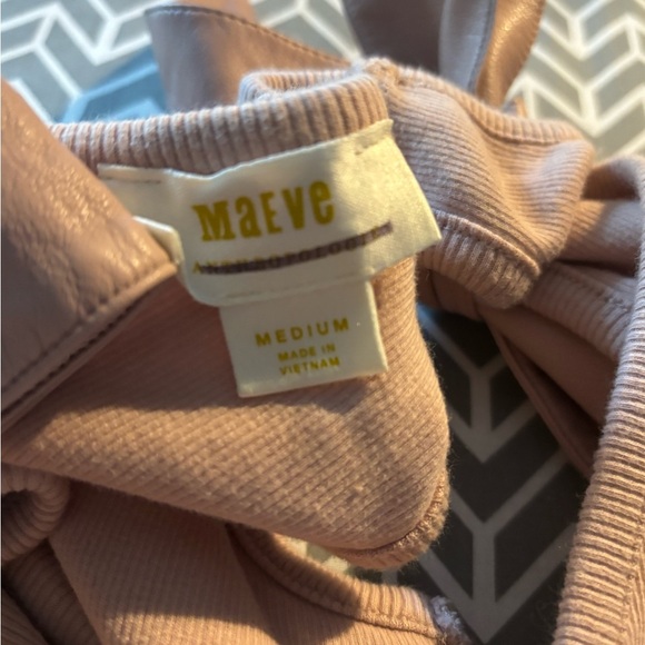 Maeve Faux Leather Bow Strap Tank NWOT - Picture 5 of 5